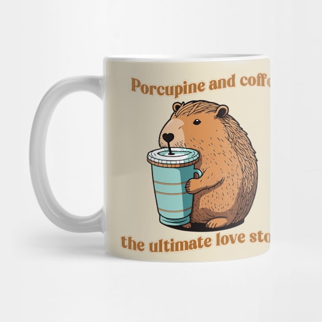 Porcupine and coffee the ultimate love story by gandul 